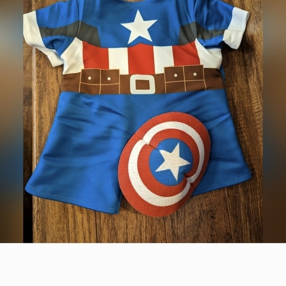 Captain America  swim rash guard. Kids Size 5/6 new without tags - Picture 5 of 6